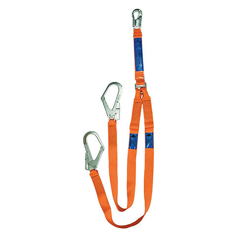 Shock Absorbing Twin Tail Lanyard 1.8mtr