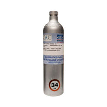 Calibration GAS 34l H2S 25ppm, CO 100ppm, Methane 2.5%,  O2 18% & balance N2