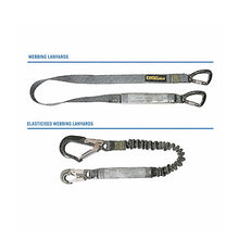Twin Tail Elastic Lanyard ERGO PLUS with scaff hooks