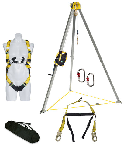 Confined space entry and rescue winch kit MSA
